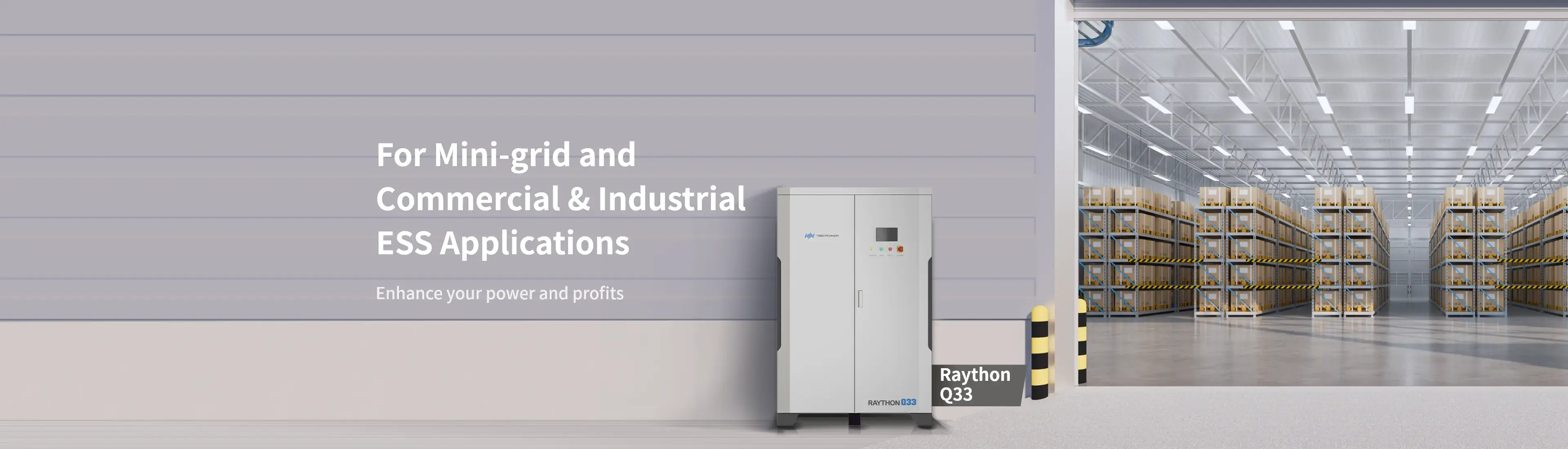 Raython Q33 all-in-one energy storage system for mini-grid & Industrial and commercial energy storage applications